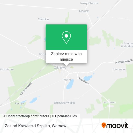 Mapa Zaklad Krawiecki Szpilka