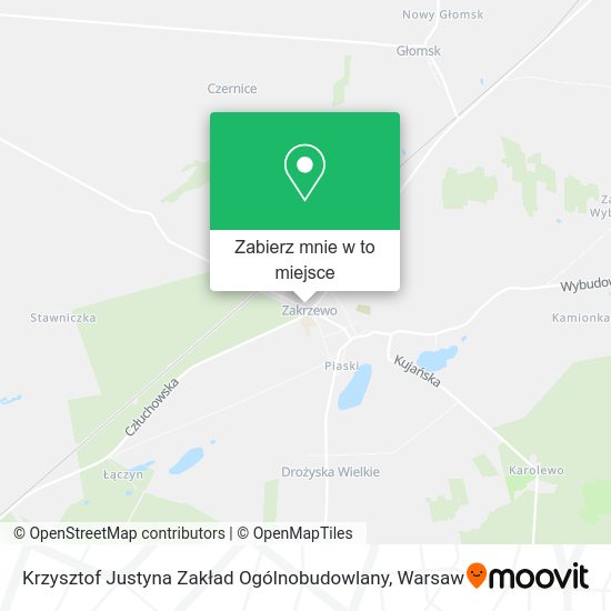 Mapa Krzysztof Justyna Zakład Ogólnobudowlany