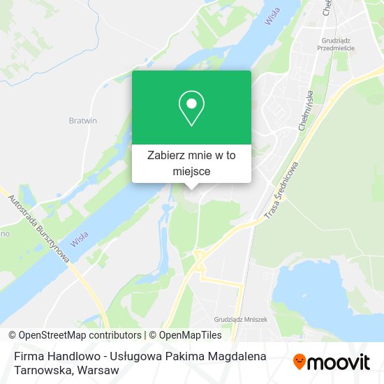 Mapa Firma Handlowo - Usługowa Pakima Magdalena Tarnowska