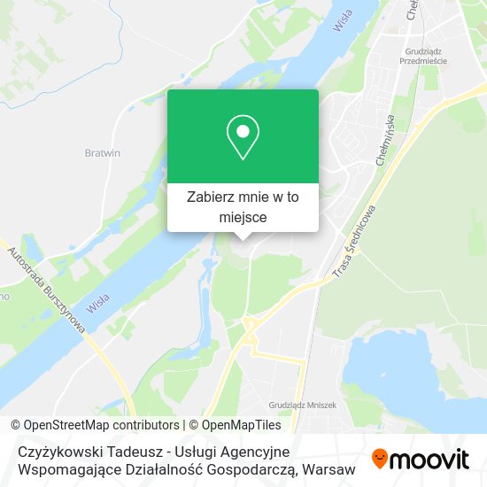 Mapa Czyżykowski Tadeusz - Usługi Agencyjne Wspomagające Działalność Gospodarczą