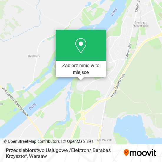 Mapa Przedsiębiorstwo Usługowe /Elektron/ Barabaś Krzysztof