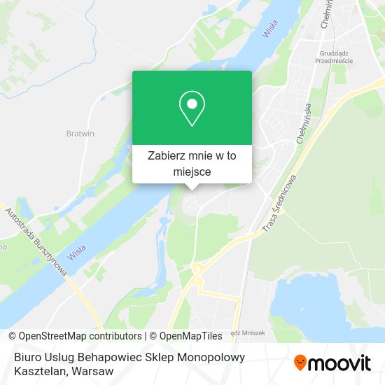 Mapa Biuro Uslug Behapowiec Sklep Monopolowy Kasztelan