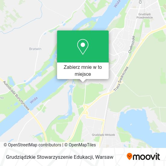 Mapa Grudziądzkie Stowarzyszenie Edukacji