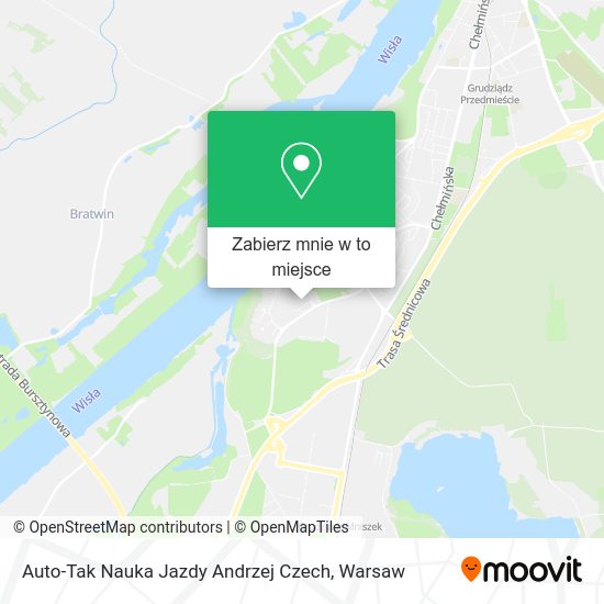 Mapa Auto-Tak Nauka Jazdy Andrzej Czech