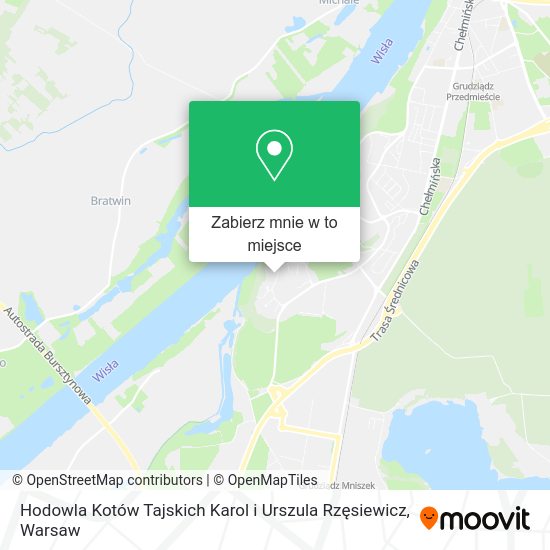 Mapa Hodowla Kotów Tajskich Karol i Urszula Rzęsiewicz