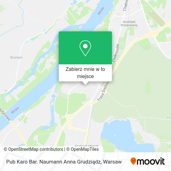 Mapa Pub Karo Bar. Naumann Anna Grudziądz