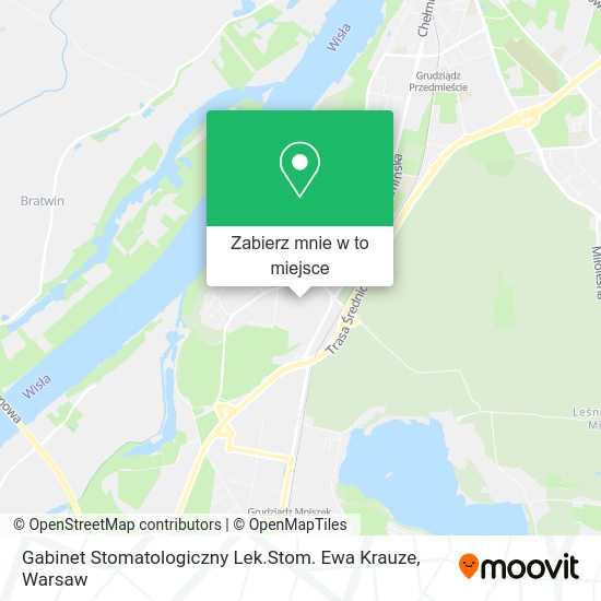 Mapa Gabinet Stomatologiczny Lek.Stom. Ewa Krauze