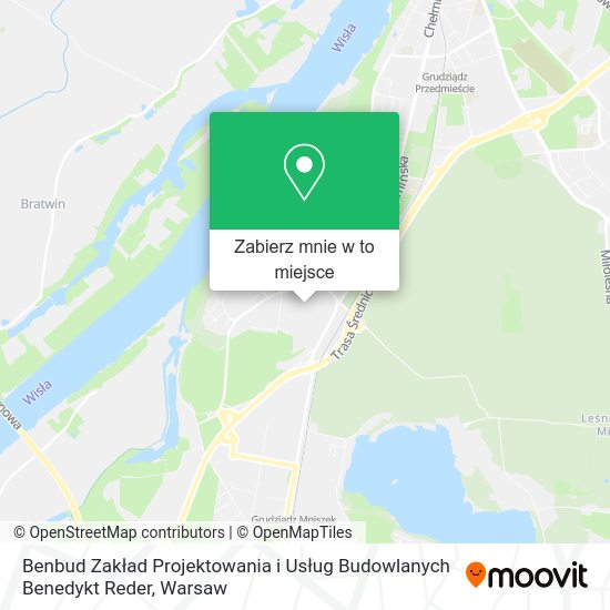 Mapa Benbud Zakład Projektowania i Usług Budowlanych Benedykt Reder