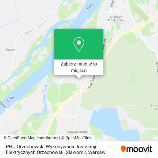 Mapa PHU Orzechowski Wykonywanie Instalacji Elektrycznych Orzechowski Sławomir