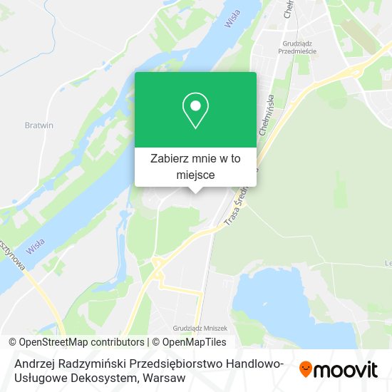 Mapa Andrzej Radzymiński Przedsiębiorstwo Handlowo-Usługowe Dekosystem