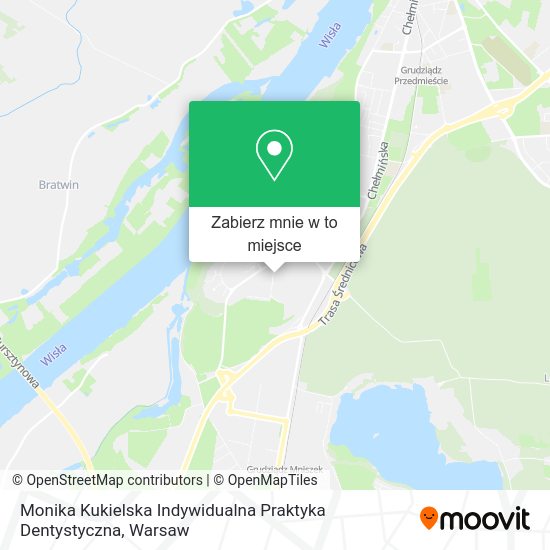 Mapa Monika Kukielska Indywidualna Praktyka Dentystyczna