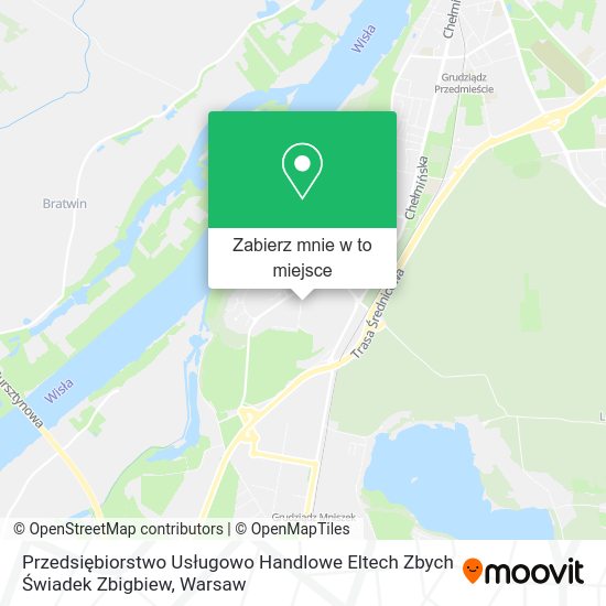 Mapa Przedsiębiorstwo Usługowo Handlowe Eltech Zbych Świadek Zbigbiew