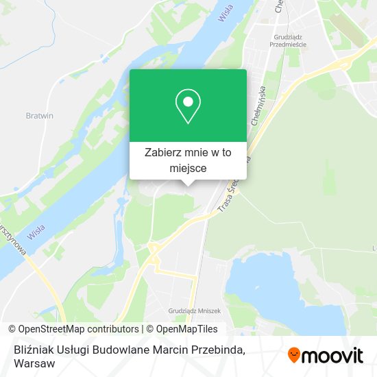 Mapa Bliźniak Usługi Budowlane Marcin Przebinda