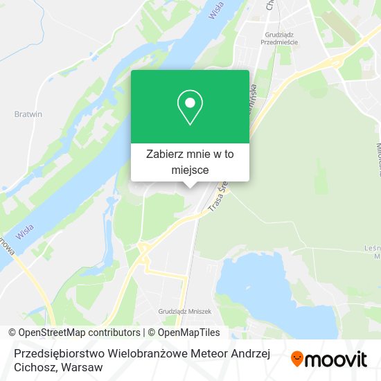 Mapa Przedsiębiorstwo Wielobranżowe Meteor Andrzej Cichosz