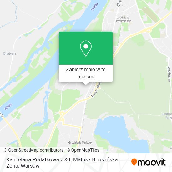 Mapa Kancelaria Podatkowa z & L Matusz Brzezińska Zofia