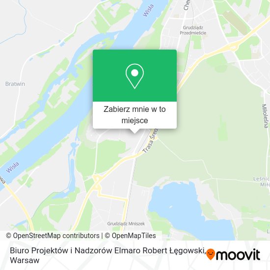 Mapa Biuro Projektów i Nadzorów Elmaro Robert Łęgowski