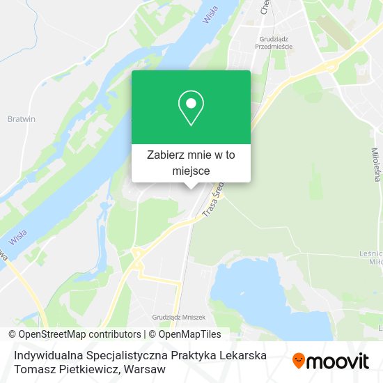 Mapa Indywidualna Specjalistyczna Praktyka Lekarska Tomasz Pietkiewicz