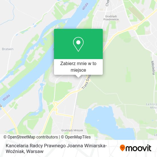 Mapa Kancelaria Radcy Prawnego Joanna Winiarska-Woźniak