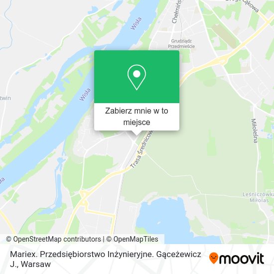 Mapa Mariex. Przedsiębiorstwo Inżynieryjne. Gąceżewicz J.