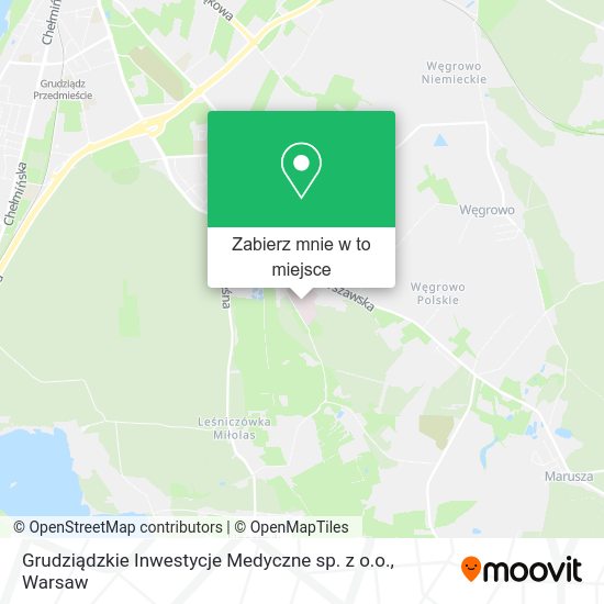 Mapa Grudziądzkie Inwestycje Medyczne sp. z o.o.