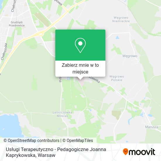 Mapa Usługi Terapeutyczno - Pedagogiczne Joanna Kaprykowska