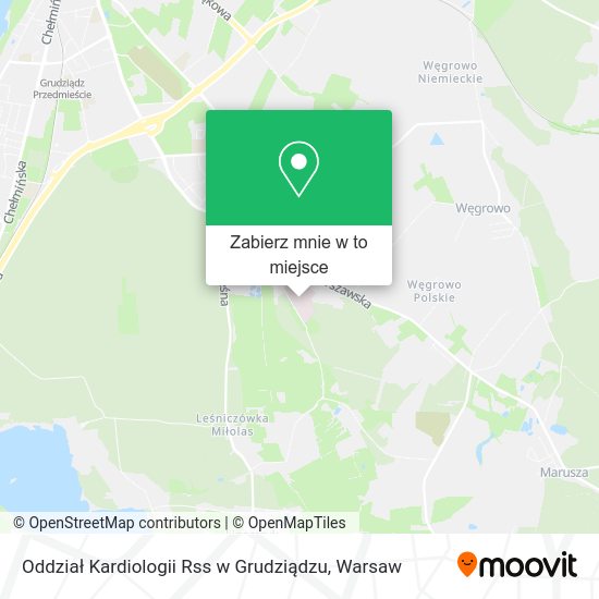 Mapa Oddział Kardiologii Rss w Grudziądzu