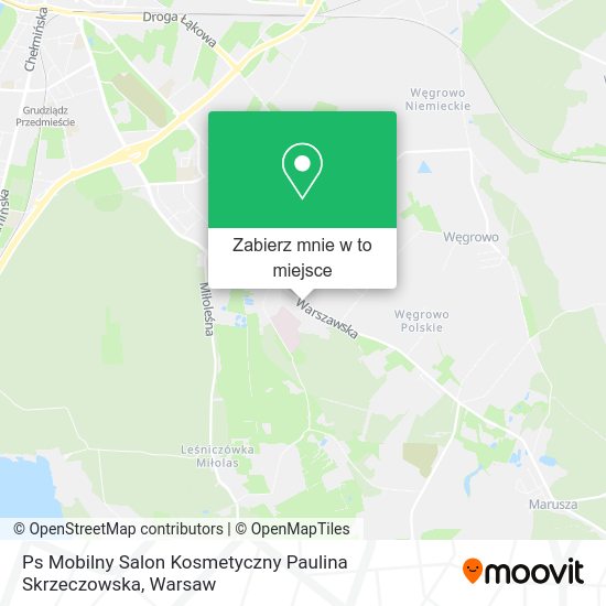 Mapa Ps Mobilny Salon Kosmetyczny Paulina Skrzeczowska