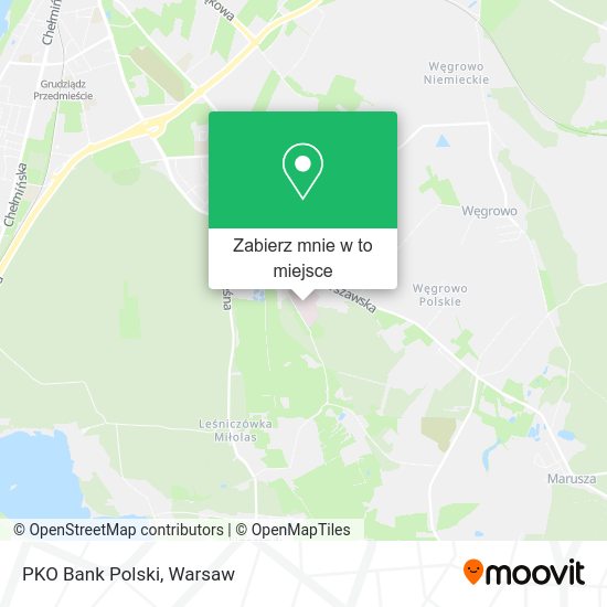 Mapa PKO Bank Polski