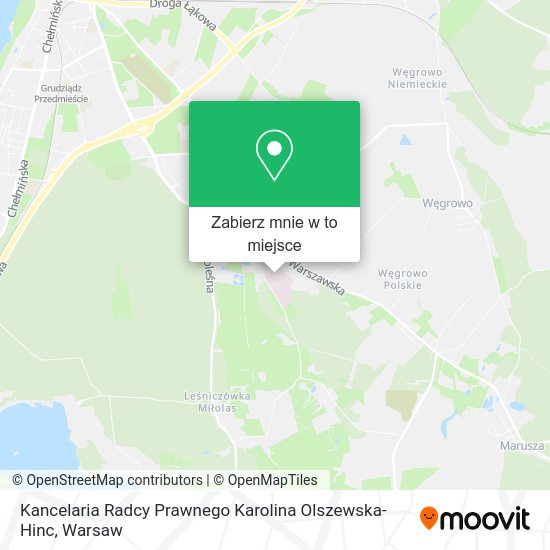 Mapa Kancelaria Radcy Prawnego Karolina Olszewska-Hinc