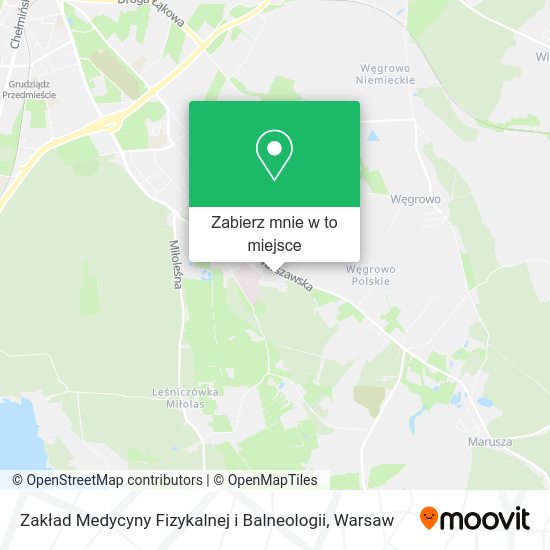 Mapa Zakład Medycyny Fizykalnej i Balneologii