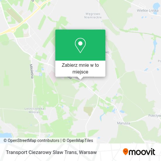 Mapa Transport Ciezarowy Slaw Trans