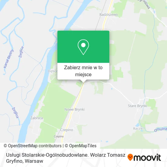 Mapa Usługi Stolarskie-Ogólnobudowlane. Wolarz Tomasz Gryfino