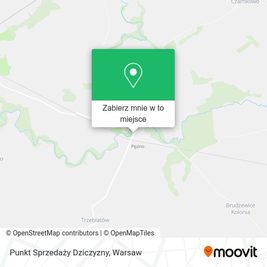 Mapa Punkt Sprzedaży Dziczyzny