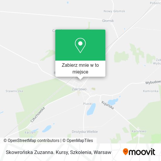 Mapa Skowrońska Zuzanna. Kursy, Szkolenia