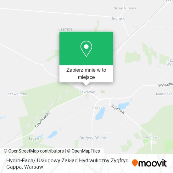 Mapa Hydro-Fach/ Usługowy Zakład Hydrauliczny Zygfryd Gappa