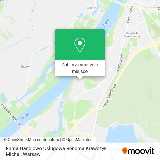 Mapa Firma Handlowo Usługowa Renoma Krawczyk Michał