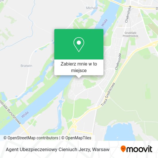 Mapa Agent Ubezpieczeniowy Cieniuch Jerzy