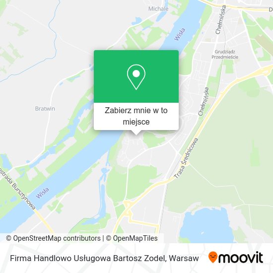 Mapa Firma Handlowo Usługowa Bartosz Zodel