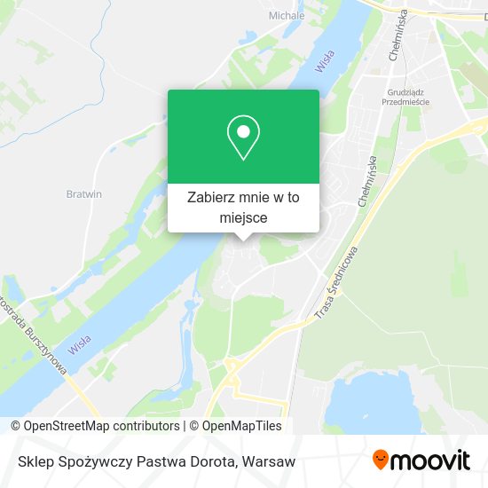 Mapa Sklep Spożywczy Pastwa Dorota