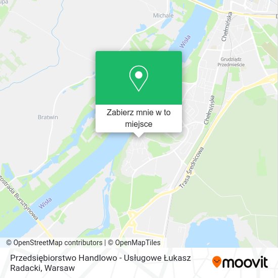 Mapa Przedsiębiorstwo Handlowo - Usługowe Łukasz Radacki