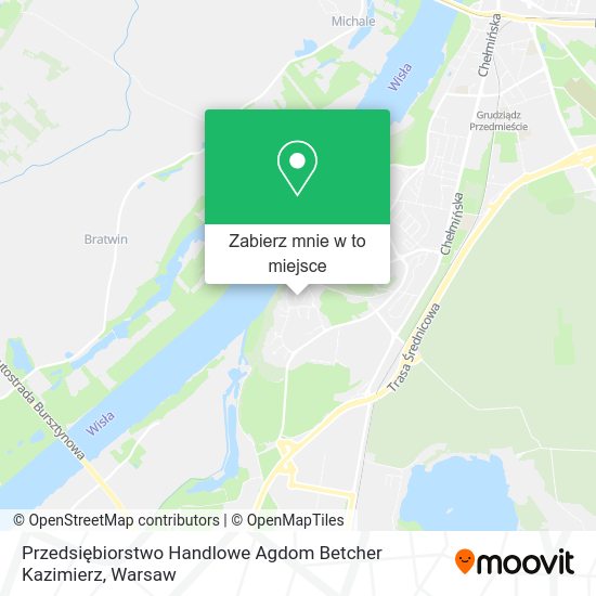 Mapa Przedsiębiorstwo Handlowe Agdom Betcher Kazimierz