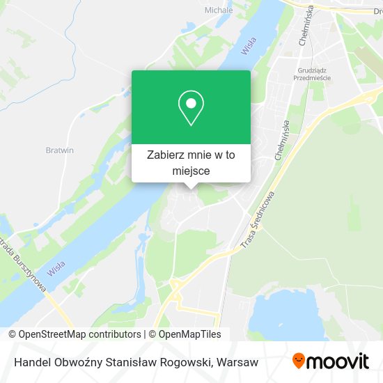 Mapa Handel Obwoźny Stanisław Rogowski