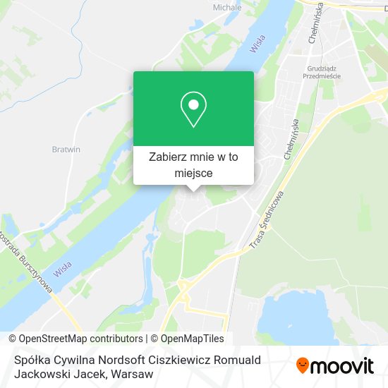 Mapa Spółka Cywilna Nordsoft Ciszkiewicz Romuald Jackowski Jacek