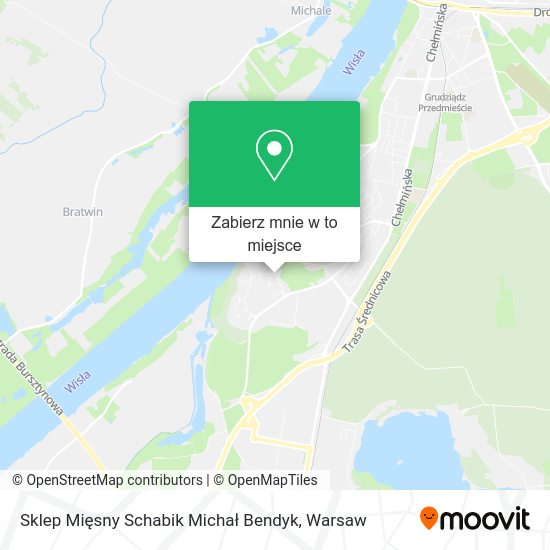 Mapa Sklep Mięsny Schabik Michał Bendyk