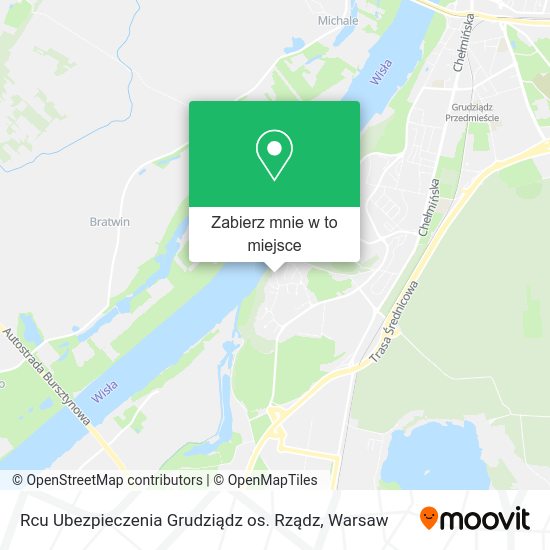 Mapa Rcu Ubezpieczenia Grudziądz os. Rządz