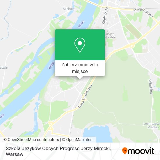 Mapa Szkoła Języków Obcych Progress Jerzy Mirecki