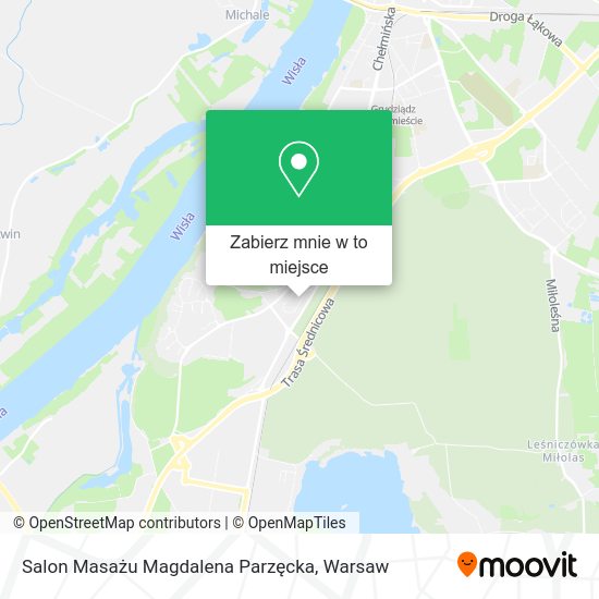 Mapa Salon Masażu Magdalena Parzęcka