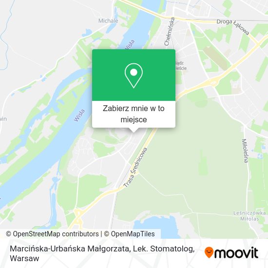 Mapa Marcińska-Urbańska Małgorzata, Lek. Stomatolog