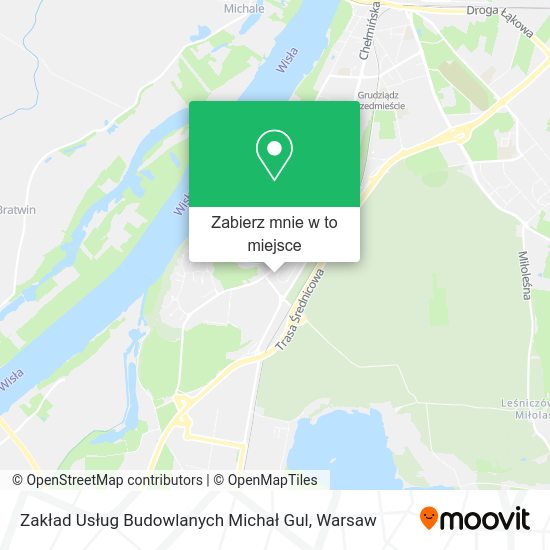 Mapa Zakład Usług Budowlanych Michał Gul