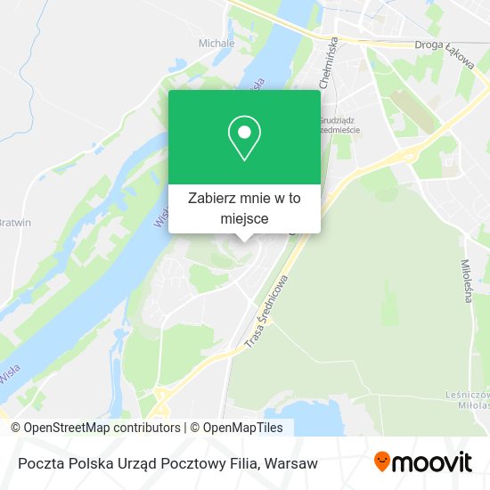 Mapa Poczta Polska Urząd Pocztowy Filia